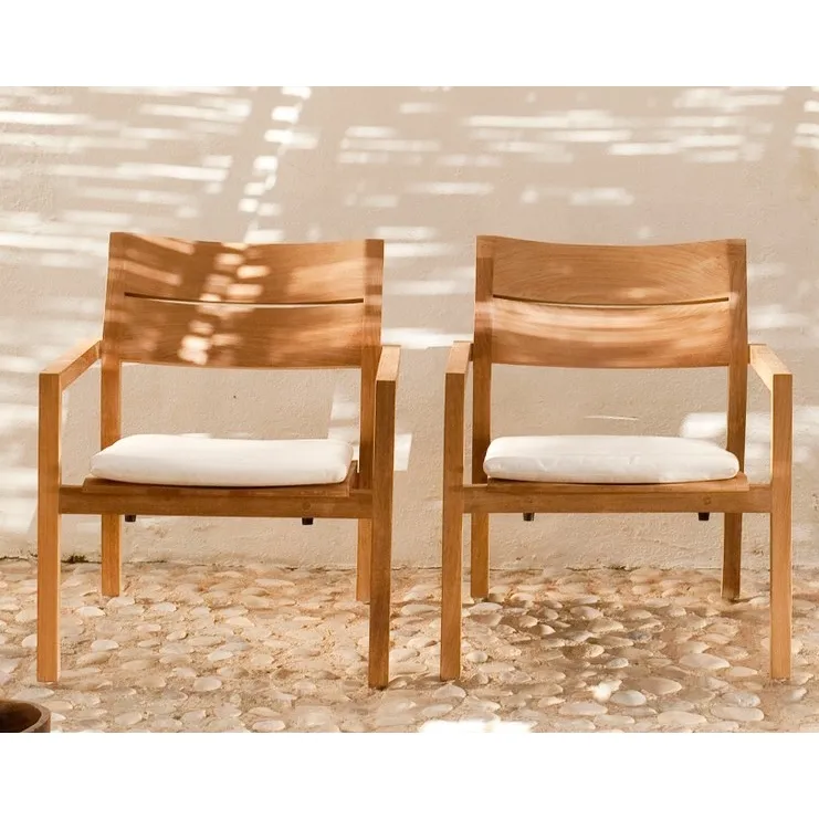 كرسي صالة غير رسمي من خشب الساج KOS-أو أثاث حدائق من خشب الساج مصنوع في إندونيسيا