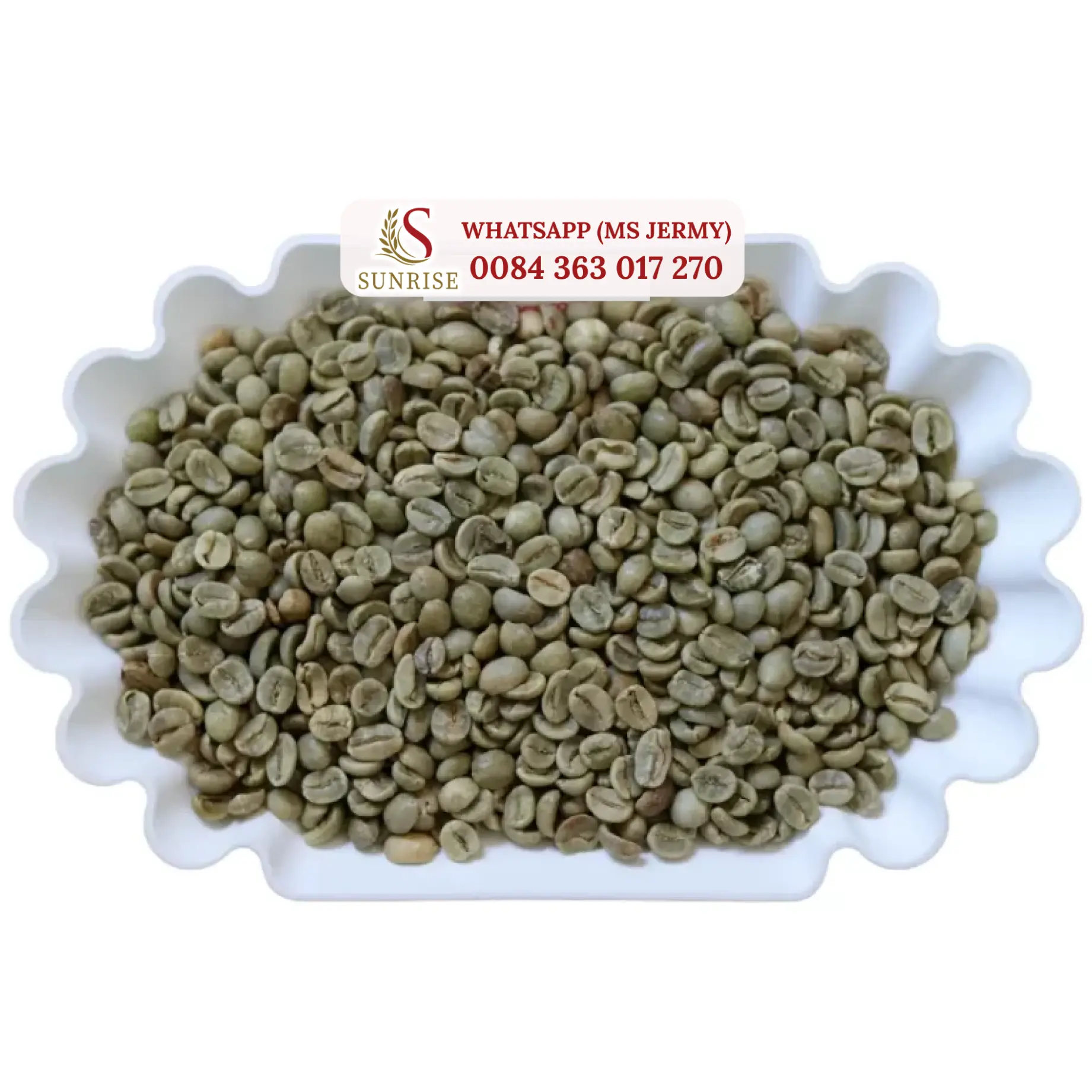 アラビカコーヒー豆18ウォッシュドグリーンコーヒー豆高品質バッグジャーミー0084363 017270