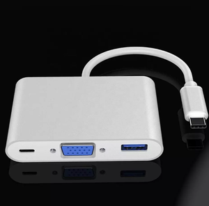 2-4 Ports MacBook <strong>Computer</strong> Hardware &amp; Software Consumer Electronics Stock USB-C VGA Multiport Adapter - Product Image 3