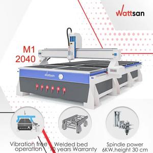 Wattsan M1 2040 2000*4000 Vacuum Table <strong>CNC</strong> <strong>Router</strong> Machine 4.5kw 6kw <strong>DSP</strong> <strong>A11</strong> <strong>Cnc</strong> Milling 3 Axis 2000x4000 with Vacuum Table - Product Image 1