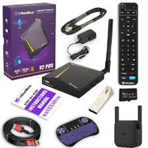 สินค้าบน vseebox V3 V4 V2 V1 Elite Pro พร้อมกับรีโมทควบคุมด้วยเสียงสาย8K 64GB การ์ด TF 64GB - Product Image 4