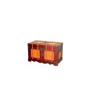 Sıcak satış Retro ahşap kaliteli depolama bezler gövde özel tasarım OEM antik gövde ahşap kutu hediye takı için - Product Image 1