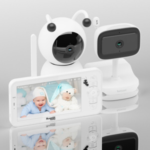 Ramili Baby RV100VRC400C mit Halterungen Digitaler Baby phone mit Bewegungs erkennung und Schalls ensor Hochwertige drahtlose Kamera