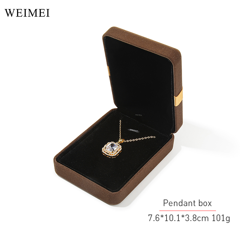 brown necklace box
