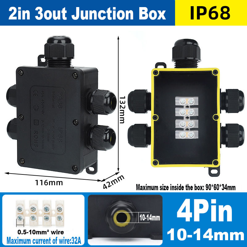 2in 3out large 4pin(10-14mm)