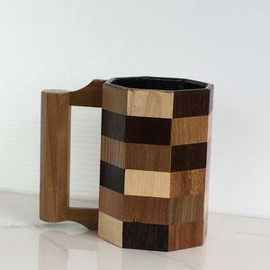热卖木制啤酒超大陶瓷杯水杯办公室茶杯带定制手柄咖啡杯圣诞节