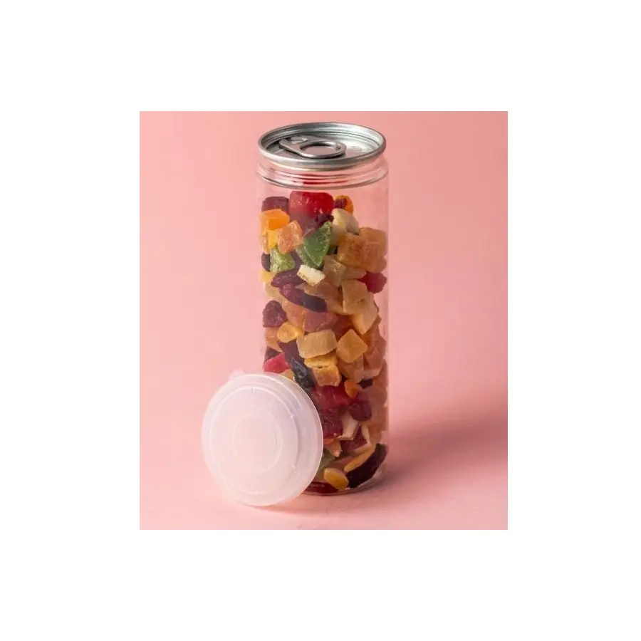 Bpa-Vrije Containers Plastic Voedselopslag Koekje Ronde Pot Met Deksel Voor Snoepverpakkingen Verkrijgbaar Tegen Een Betaalbare Prijs
