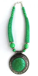 Modern Fashion Handmade Resin Necklace for Girls Unique '<strong>Model</strong> &amp; Flower' Art Theme Gift From Crafts Galore