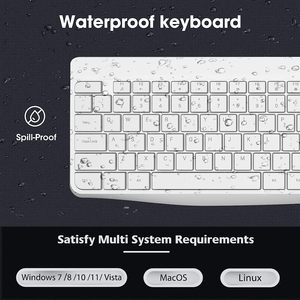 KOORUI 2.4G Silent Full Size Keyboard 3DPI <strong>Mouse</strong> <strong>Combos</strong> <strong>Wireless</strong> 12 Multimedia and Shortcut Keys Desktop Computer - Product Image 6