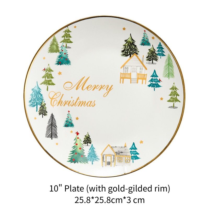 10" Plate (with gold-gilded ml)