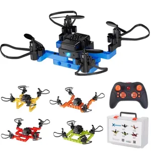 Mini Kits de construcción de drones DIY 5 en 1 para niños y principiantes Dron aéreo de carreras creativo con función de flotación de cámara 4K HD - Product Image 1