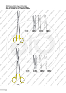 Metzenbaum-Fino S 20cm mổ xẻ kéo với mạ Vàng xử lý cong cùn điểm thép không gỉ Vonfram cacbua cạnh - Product Image 5