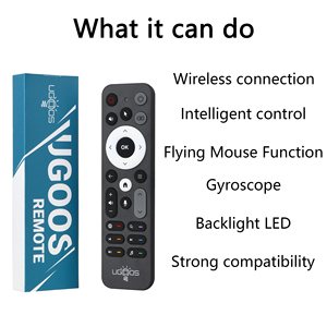 UGOOS UR02 BT ses uzaktan kumanda Ugoos AM8 AM6B X4 X4Q TOX3 TOX4 için jiroskop değiştirme ile Google ev için Android TV kutusu - Product Image 2