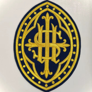 カスタム手刺Embroidered地金ワイヤーバッジプレミアムポケットバッジホルダー-メーカーのプレミアムカスタム地金バッジ