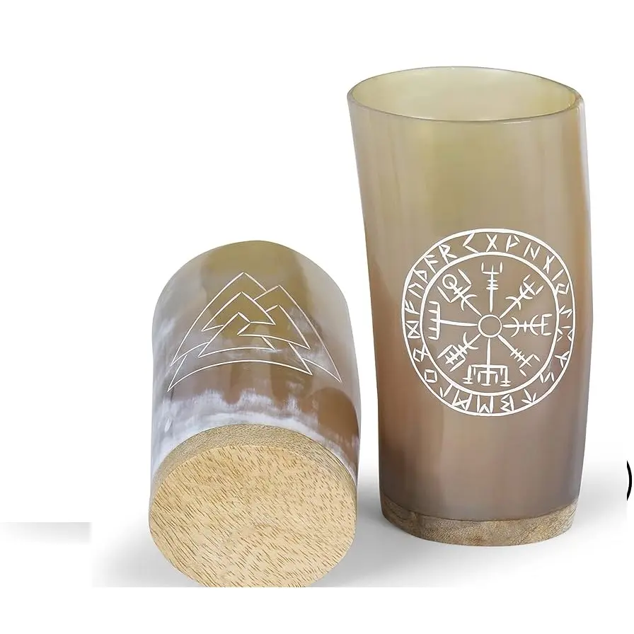 El mejor diseño de alta calidad, vaso para beber de cuerno Natural casero, diseño de lujo, vaso grande hecho a mano para cerveza de hidromiel, jarra de vino