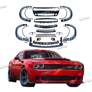 Araba Facelift dönüşüm yükseltme Bodykit için 2023 Dodge iblis ön tampon geniş çamurluk genişletici Dodge Challenger Dodge Hellcat için 2015 + - Product Image 1