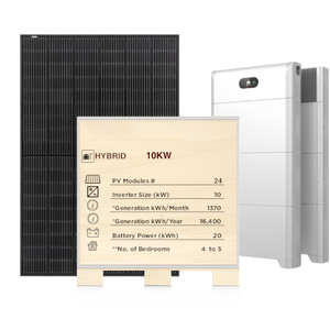 10KW Hybrid Solar <strong>System</strong> Full Black Monocrystalline Silicon Smart Monitor 10KWH LiFePO4 Lithium Ion MPPT/<strong>PWM</strong> Controller for Home - Product Image 4