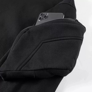 卸売100% コットンパーカー男性カスタム刺繍ロゴ420 Gsmブランクフリースひもなし特大パーカー
