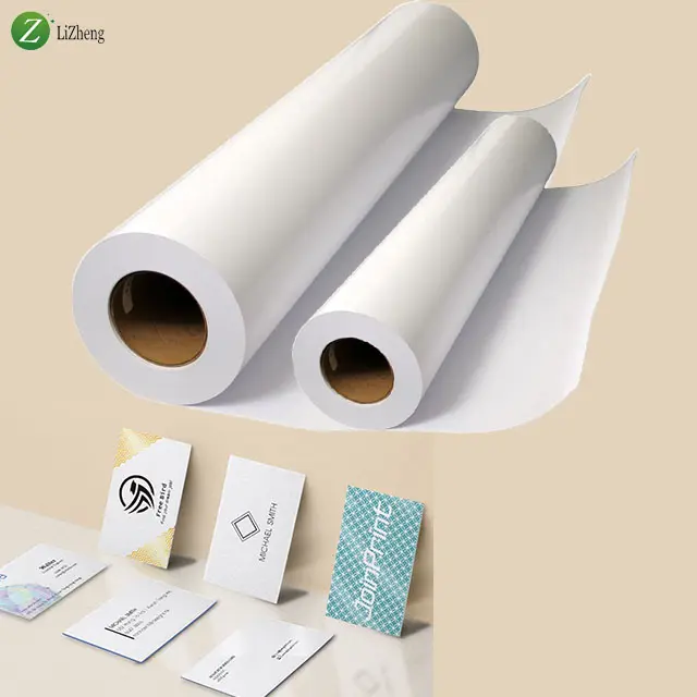 Papel sintético Pp personalizado impermeable ecológico Bio papel tarjeta de visita Digital papel de tarjeta de visita