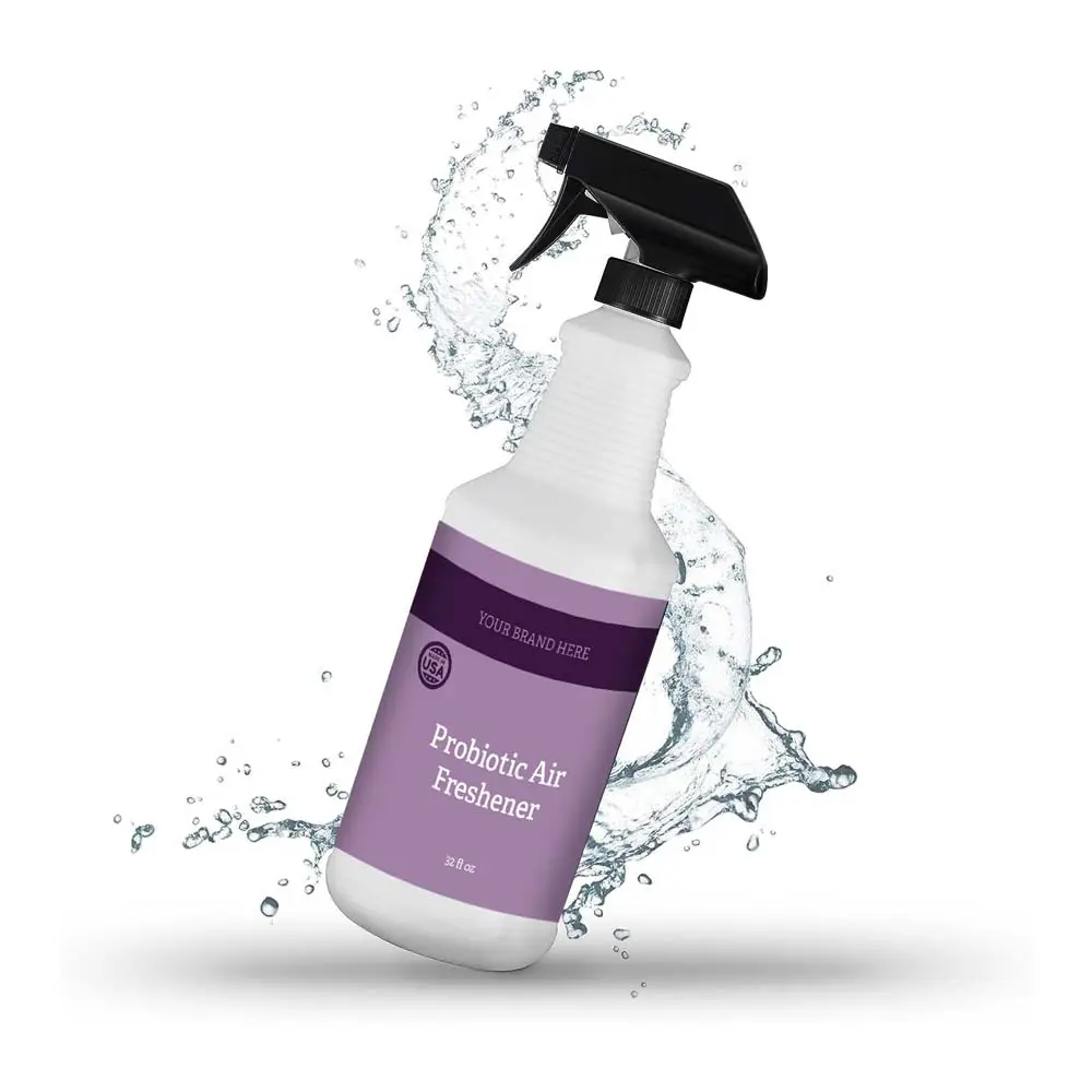 Private Label Probiotic Formula Eliminator Spray Air Freshener for Trash and Odor Neutralization Made in USA White Label