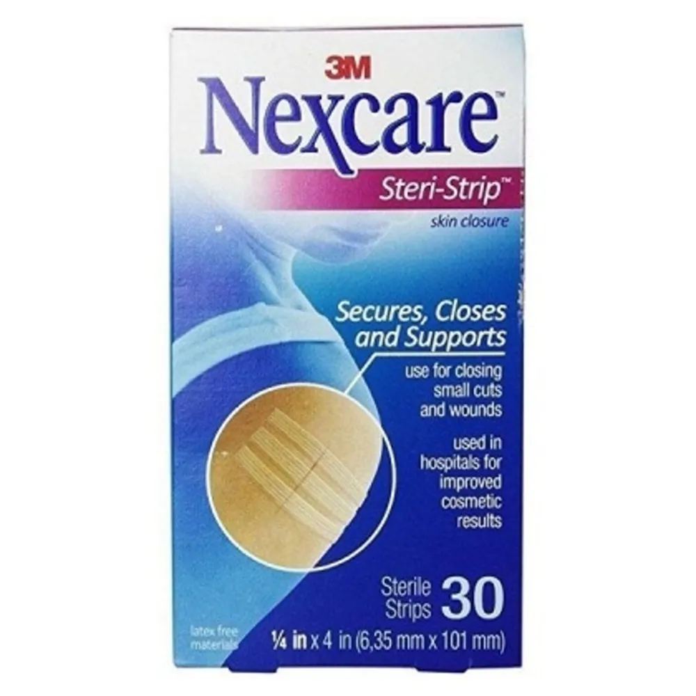 Cierre de piel Nexcare H1546 Steri-Strip de alta calidad, estéril, cierra pequeños cortes y heridas, adhesivo de primeros auxilios