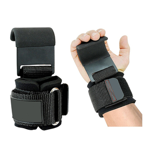 Nylon Fitness Gym Power Weight Levantamento Gancho Wrist Wraps <span class=keywords><strong>Strap</strong></span> para Máxima Aderência Suporte