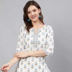 ART RIDHHS Wholeasle Cotton Printed Kurti for Party <strong>Market</strong> in <strong>Jaipur</strong> - Product Image 1