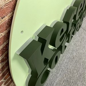 Hochwertige 3D-Kanalbuchstaben Business Sign Board Hintergrund beleuchtete Channel Letter Signage Wand montage Logo für Unternehmen