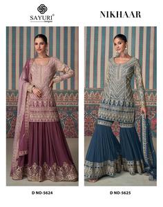 Direct Factory Supply Traditional Style Heavy Sharara Suit Pure Georgette with Sequence Embroidery Work Directly Gujarat <strong>India</strong> - Product Image 6