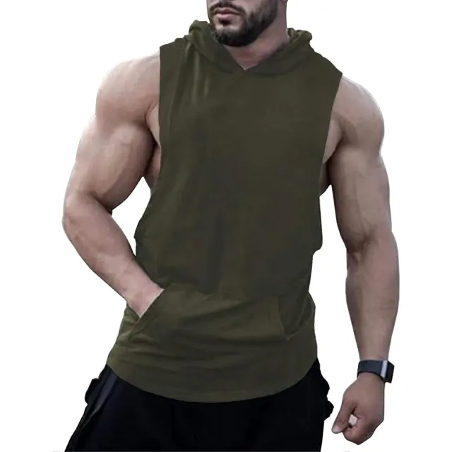 100% Baumwolle Bio Männer Ärmelloses Tanktop Frau Beater Gym Stringer Tanktop Für Männer Herren Gym Tank Top