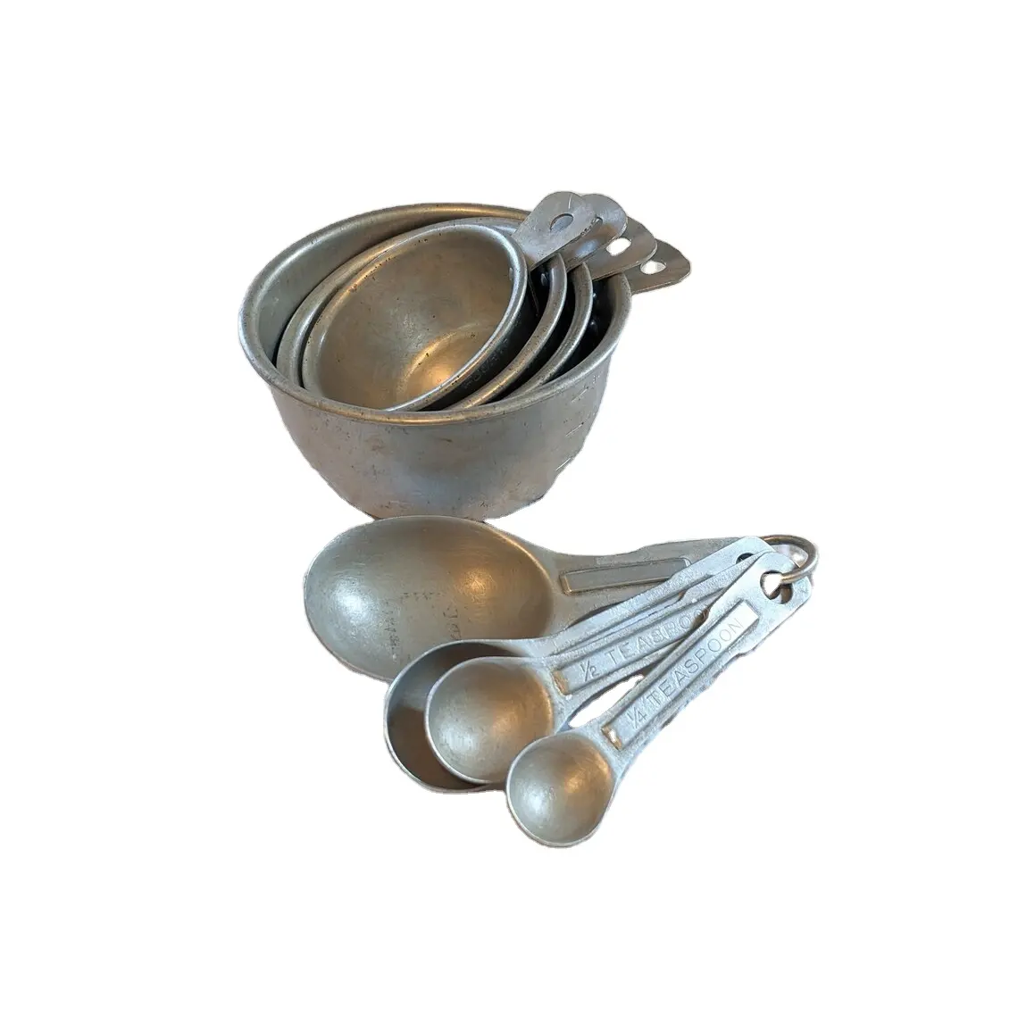 Elegante set di misurini in alluminio per cucinare e cuocere al forno per utensili da cucina di casa misurino e cucchiai di diverse dimensioni