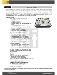 Basic Programmable Logic Controller Trainer Compact Mechanical and Electrical Integration PLC Trainer