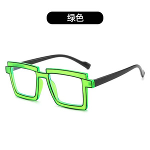 Karikatür Anime baskı düz gözlük PC çerçeve ile yeni çekim sahne moda dikdörtgen tarzı elmas yüz şekli maç - Product Image 5