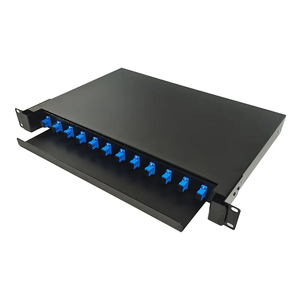 Factory Yuanyi 12C Fiber Optic <strong>Patch</strong> <strong>Panel</strong> Drawer Mounted <strong>With</strong> SPCC Material SC/FC/LC Adapter Fiber Optic Termination Box - Product Image 2