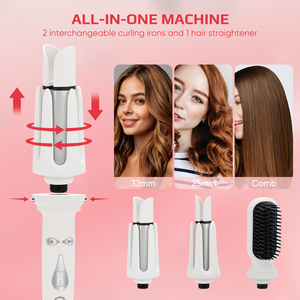 New Multi Styler 3 in 1 French <strong>Wave</strong> Natural Automatic Interchangeable LCD Hair Curler Machine <strong>Rotating</strong> Curling Iron - Product Image 3