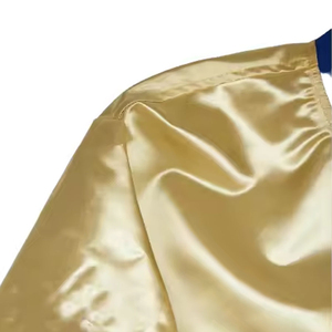 高品质染色男士夹克时尚纽扣式大学夹克工厂棒球服舒适定制 - Product Image 4