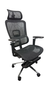 High Strength <strong>Executive</strong> Office Chair Adjustable Headrest Comfortable Mesh <strong>Durable</strong> Damage Resistant for Meetings <strong>Computer</strong> Work - Product Image 2