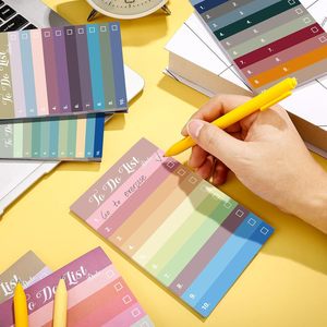 Rainbow Color-<strong>Coded</strong> Memo Pads - 6-Color To-Do List Sticky Notes for Task Management &amp; Office - Sticky Notes - Product Image 4