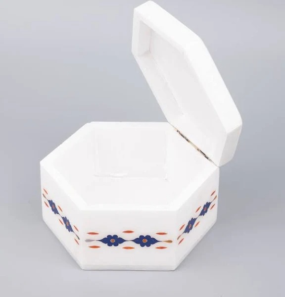 หินอ่อนสีขาวที่มีการฝังทองเหลือง (สีที่กำหนดเองตามความต้องการ)