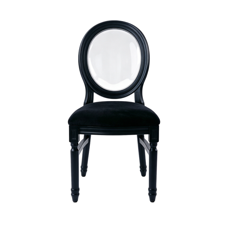 Chaise Louis noire