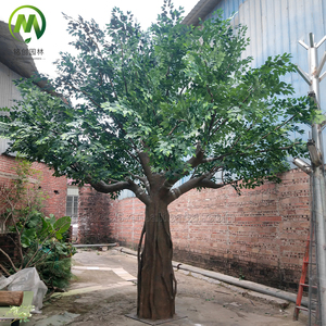 Büyük boy fabrika fiyat Banyan ağacı gerçek dokunmatik yapraklar yüksek simülasyon lüks yapay yeşil Ficus ağacı - Product Image 5
