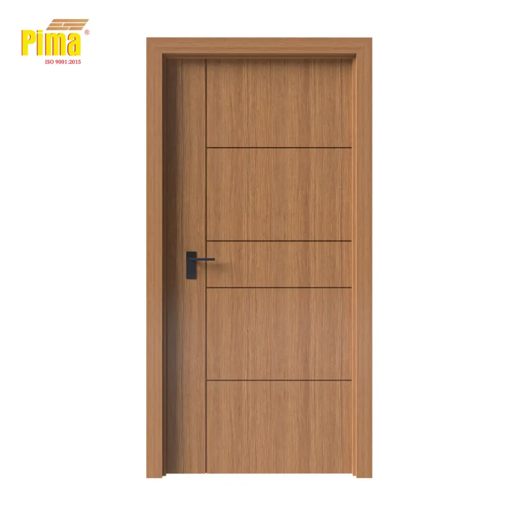 Pima Haute Qualité Stratifié PVC Bois Plastique Composite Dalle Portes pour Immeubles de Bureaux Maison Appartements Hôtels Restaurants