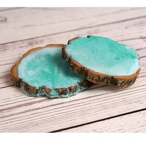 Muhteşem tasarım fincan ve cam ahşap ve reçine bardak altlığı takımı restoran sofra dekoratif cam Coaster - Product Image 5
