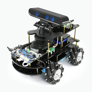 Aismartlink ahududu Pi 4B ROS Robot Mecanum tekerlek AI araba SLAM inşaat haritası navigasyon Python programlama
