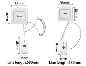 Nieuw Ontwerp SB-2 Ziekenhuis Home Pager Noodverpleegkundige Oproepsysteem Drukknop Draadloze One-Click Belsystemen Pagers - Product Image 3