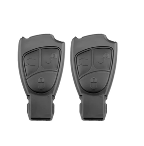 ปลอกกุญแจรถยนต์สีดำ2 3 4ปุ่มรีโมทอัจฉริยะเหมาะสำหรับ MB Mercedes Key ว่างเปล่า1999-2006 CL55 AMG
