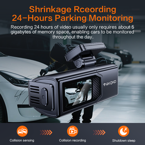 Gps takip sistemi ile 2k 1080P girişim Wifi gece görüş araba için tek kanallı araç Dash kam Video kamera - Product Image 6