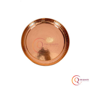 高品质锤制设计，适用于充电器板独特的电镀餐桌装饰餐具 - Product Image 4