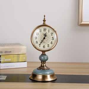 Orologio all'ingrosso moderno di tendenza del settore americano antico in metallo doppio campanello sveglia regalo di inaugurazione della casa