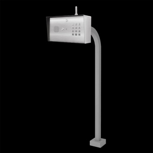 USA Outdoor Biometric Access Control Customized Logo Gooseneck Pole Mount 4G Keypad PIN <strong>Code</strong> Intercom for Indoor Applications - Product Image 1